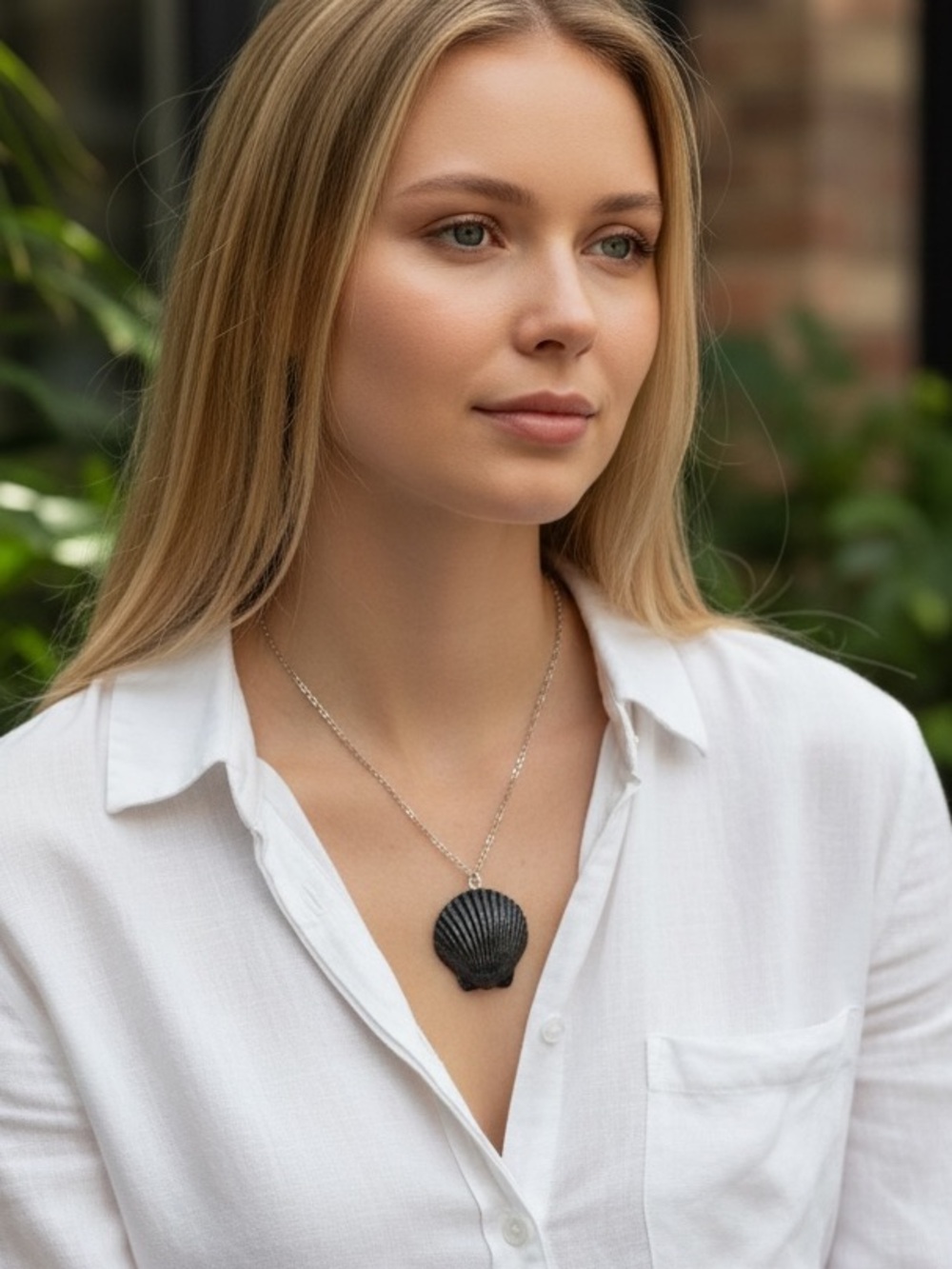 Scallop Seashell Necklace